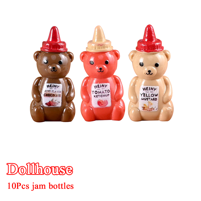Kitchen Appliances Store - 10Pcs 1/12 Dollhouse Simulated Little Bear