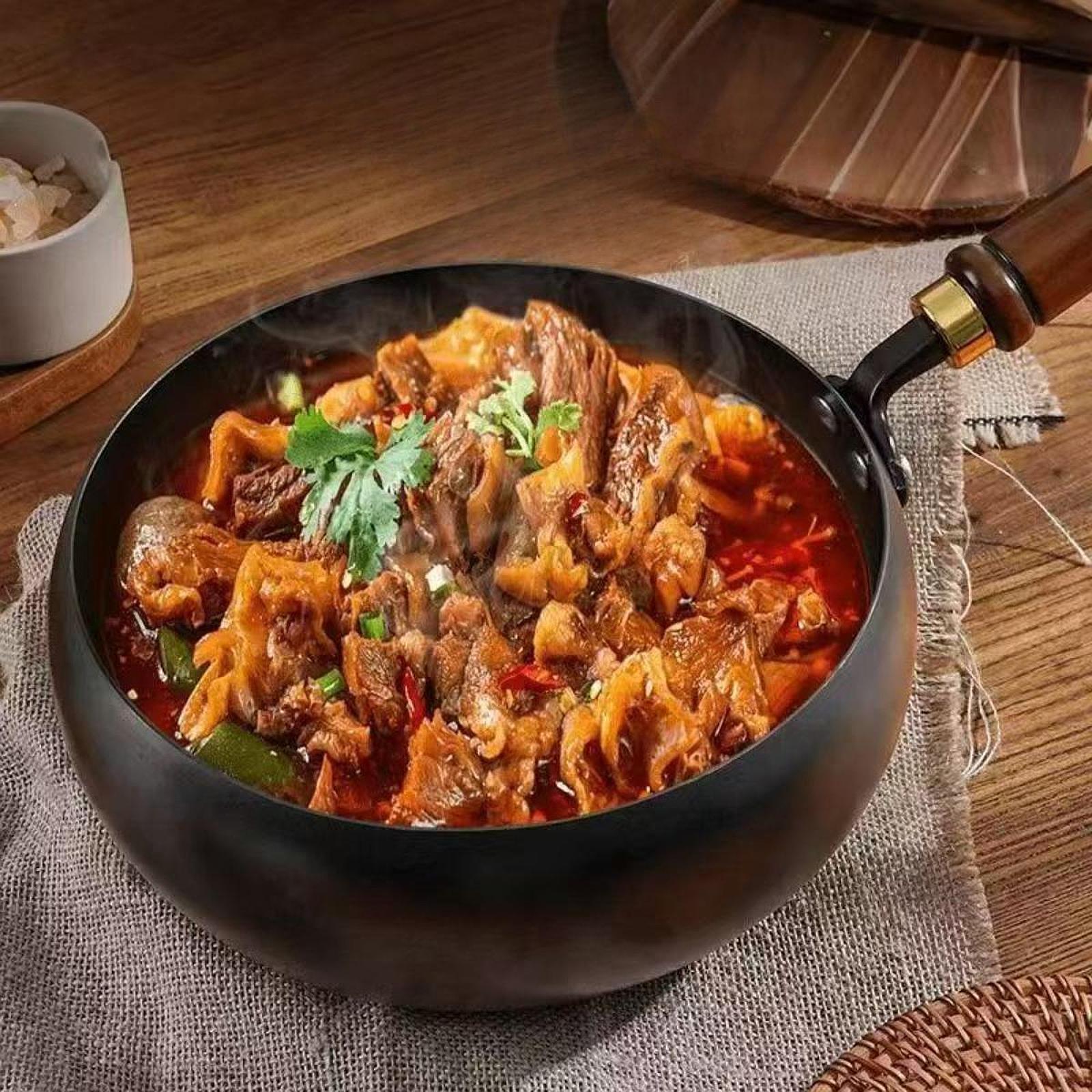 Wok Electric Flat - 24cm Fine Iron Wok Pan Stir