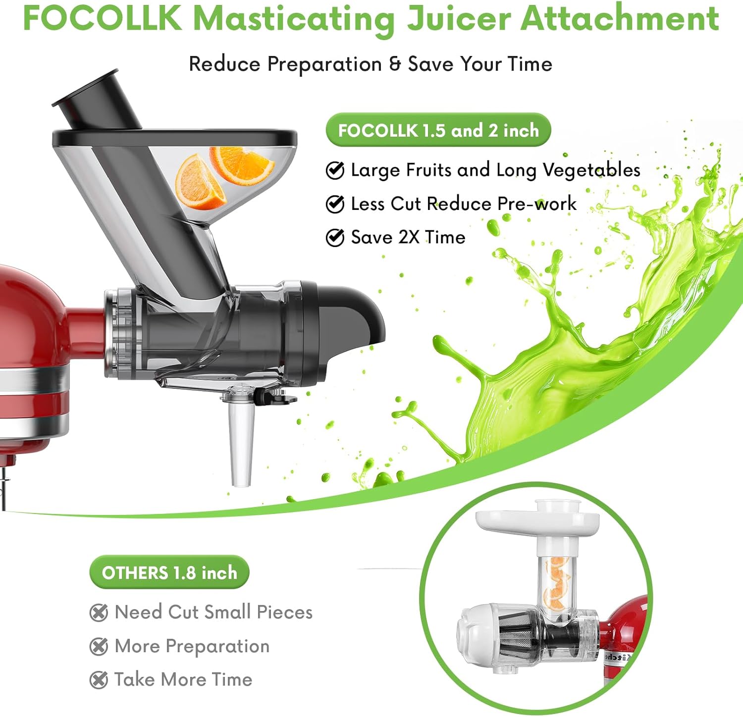 Masticating Juicer Attachment  - Juicer Cold Press Slow 评论和价格