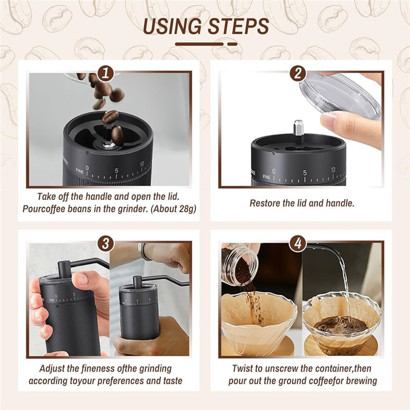 AEA9-Portable Manual Coffee Gr - Coffee Grinder Burr 评论和价格