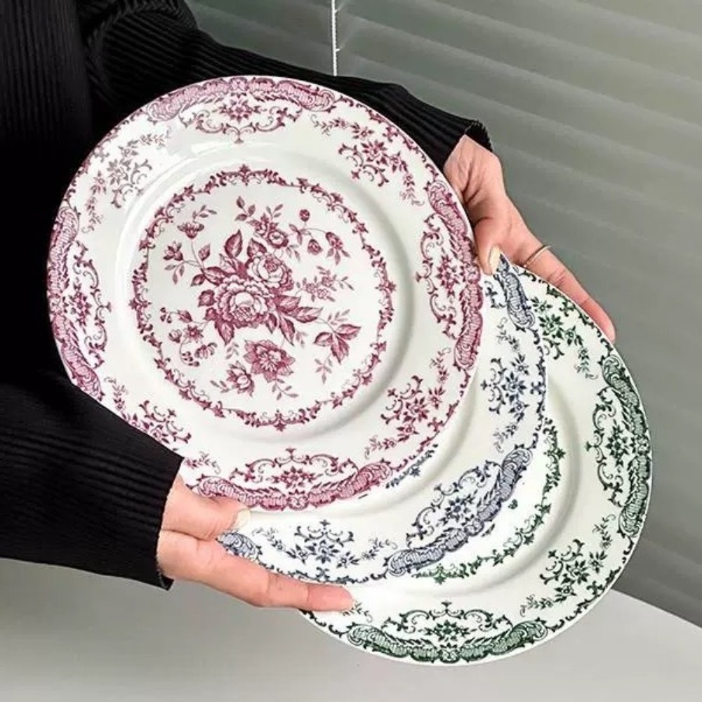 Dinner Set Retro Nordic Flower - Kitchen Appliances Luxury 评论和价格