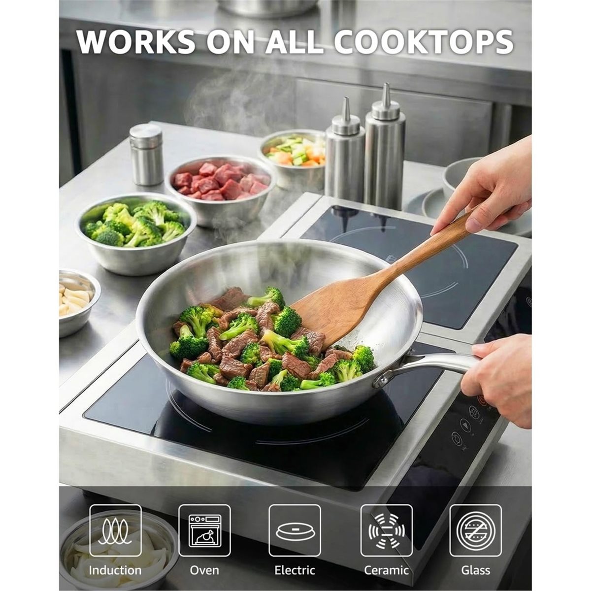Premium Household 12 Inch Tri- - Wok Electric Flat 评论和价格