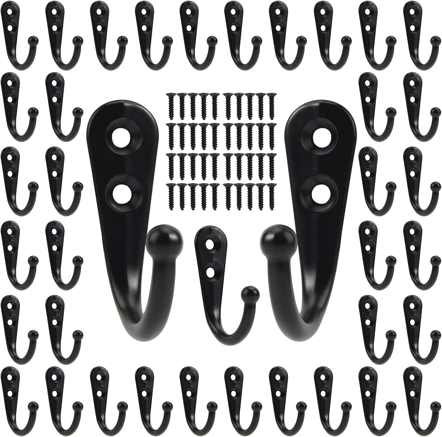 Black Metal Hooks with Screws  - Kitchen Appliances Shelves 评论和价格