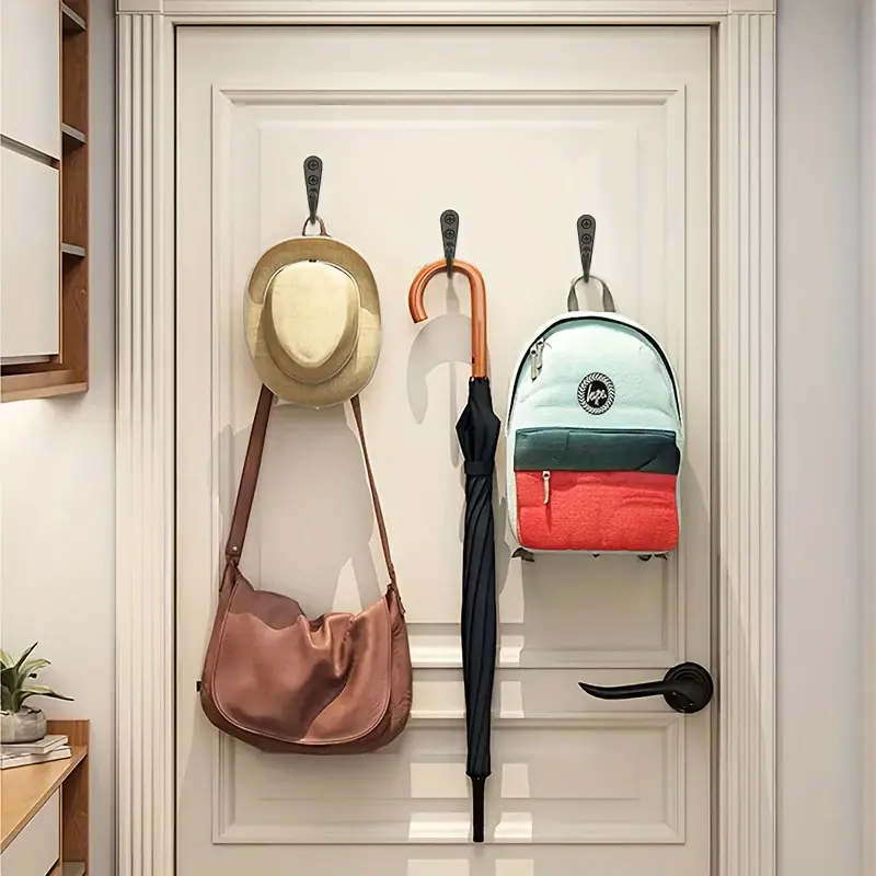 Black Metal Hooks with Screws  - Kitchen Appliances Shelves 评论和价格