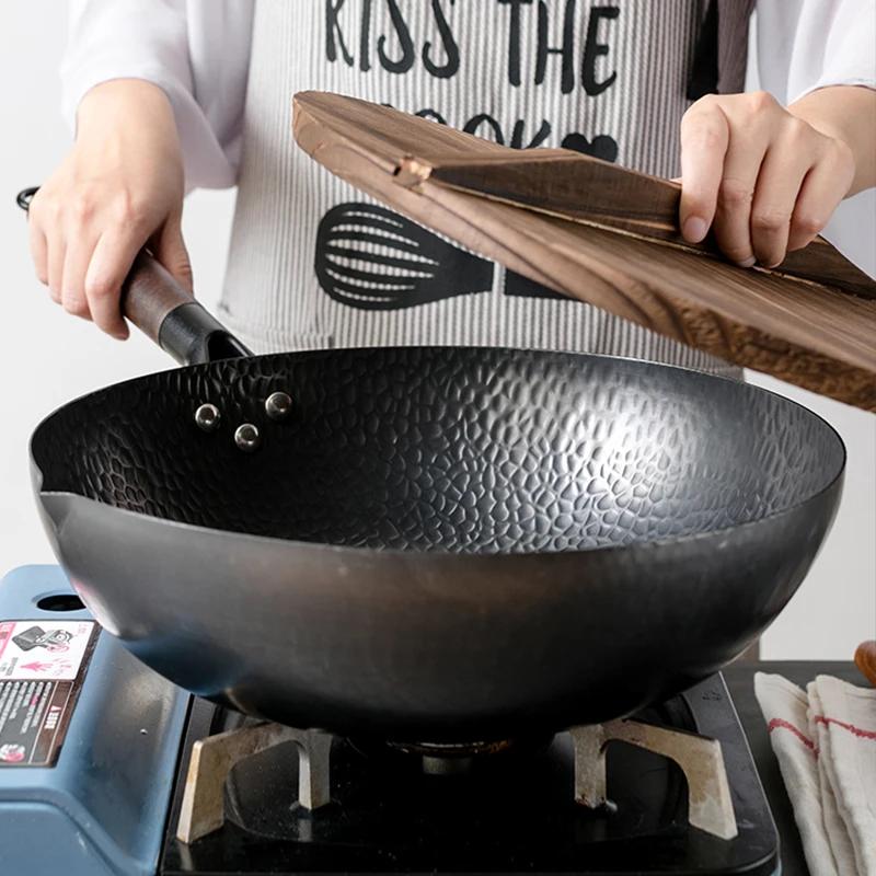 Carbon Steel Wok Pan 32cm Stir - Wok Electric Flat 评论和价格