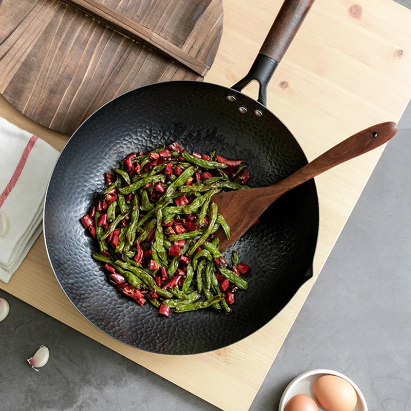 Carbon Steel Wok Pan 32cm Stir - Wok Electric Flat 评论和价格