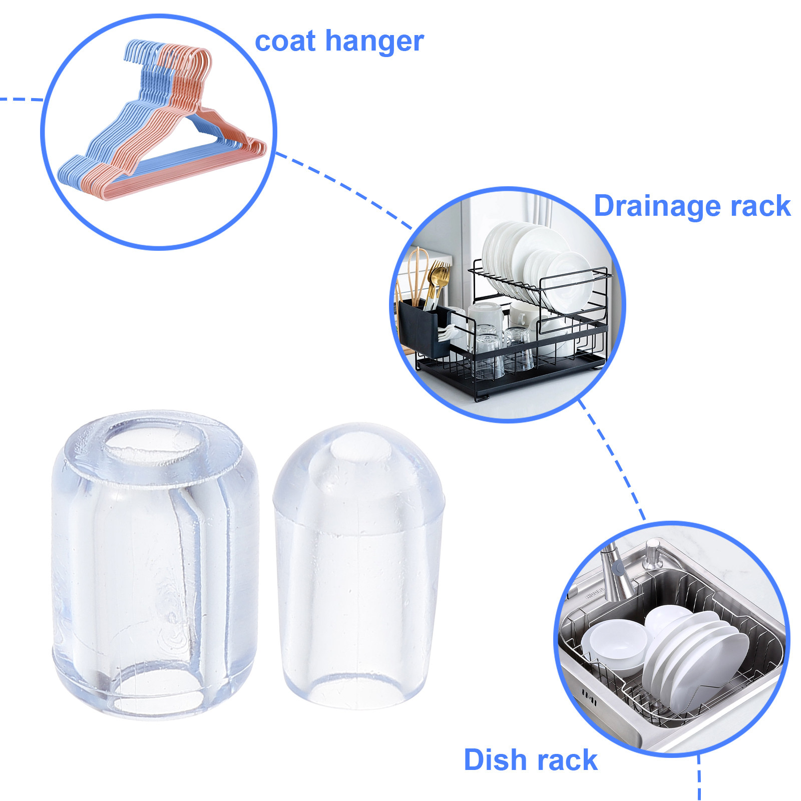 80Pcs Kitchen Sink Grid Feet P - Kitchen Appliances Store 评论和价格
