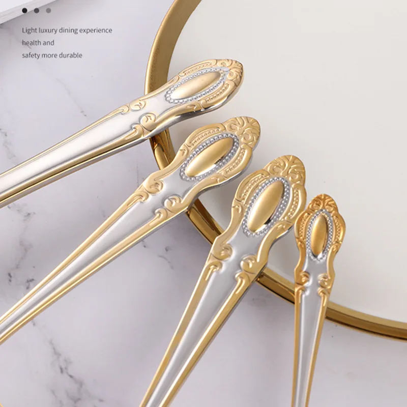 Golden Cutlery Set,Luxury Retr - Kitchen Appliances Luxury 评论和价格