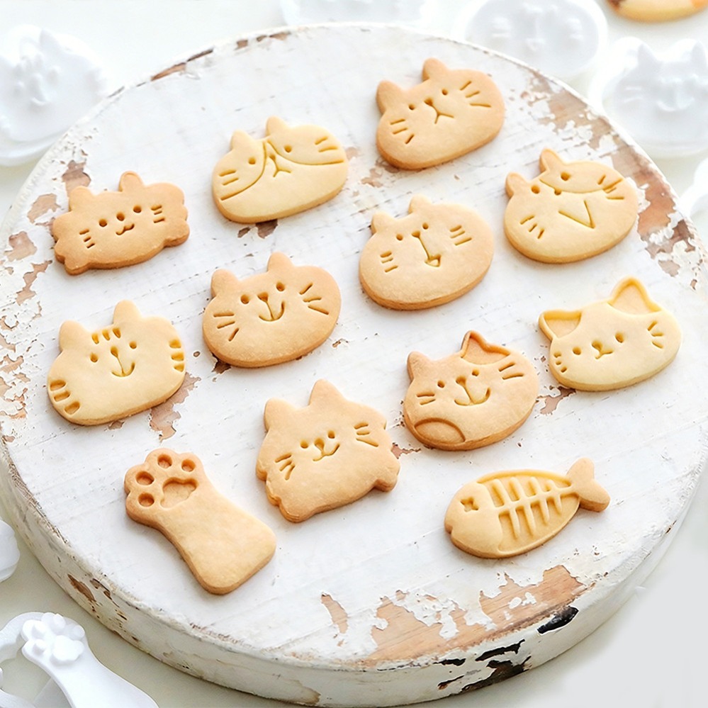 Cute Kitten DIY Stamp Cookie C - Kitchen Appliances Store 评论和价格