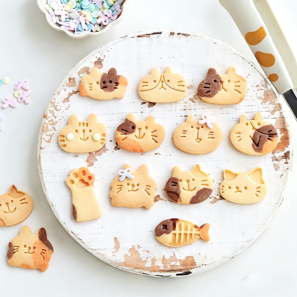 Cute Kitten DIY Stamp Cookie C - Kitchen Appliances Store 评论和价格